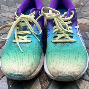 Asics Athletic Shoes - Blue and Green ombré